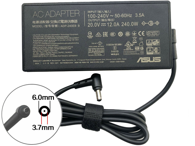 Asus ROG Zephyrus Duo 15 GX550LWS-HF062T Power Supply Adapter Charger