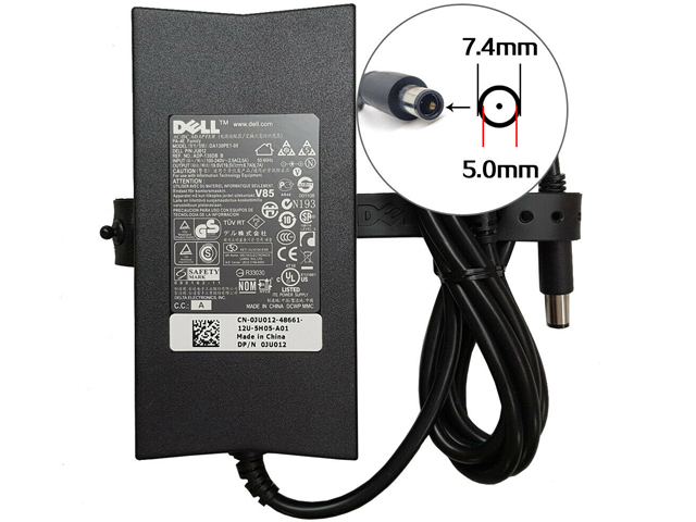 Dell 19.5V 6.7A 130W Tip:7.4*5.0mm Power Supply Adapter Charger