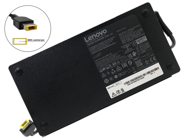 Lenovo 20V 15A 300W Rectangle yellow Power Supply Adapter Charger