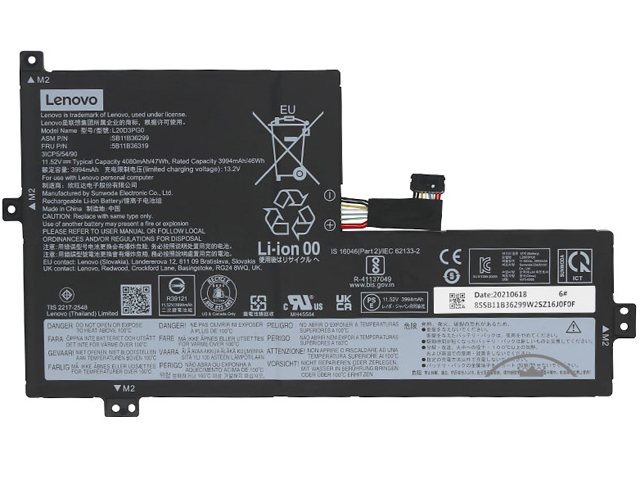 Lenovo L20D3PG0 Laptop Battery