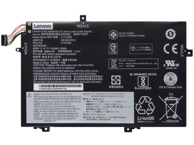 Lenovo ThinkPad L14 Gen 1 Intel Type 20U1 20U2 Laptop Battery