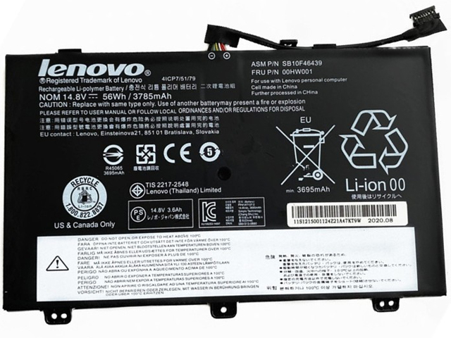 Lenovo ThinkPad Yoga 14 Type 20DM 20DN Laptop Battery